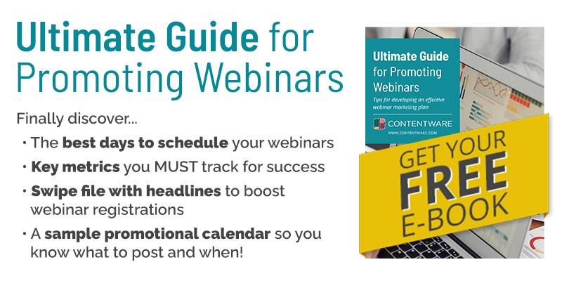 Ultimate Guide for Promoting Webinars - Get Your FREE E-Book