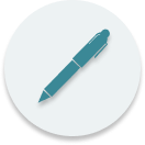 Generic image with a pen, denoting creation of content